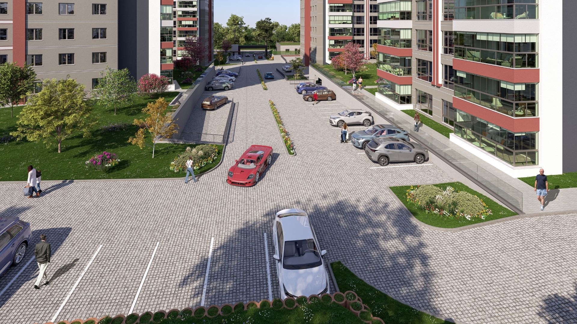 Geniş Otopark Alanı